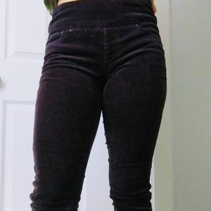 Purple Corduroy Skinny Jag Jeans